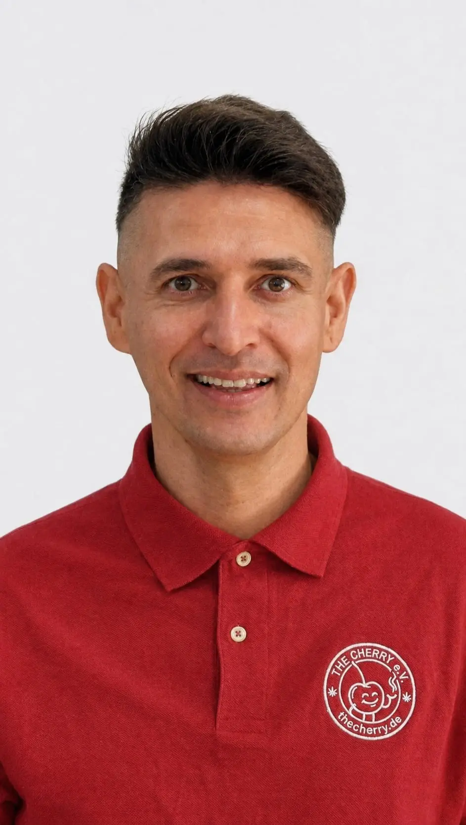 Samim, Vorstand von The Cherry e.V., Porträt.